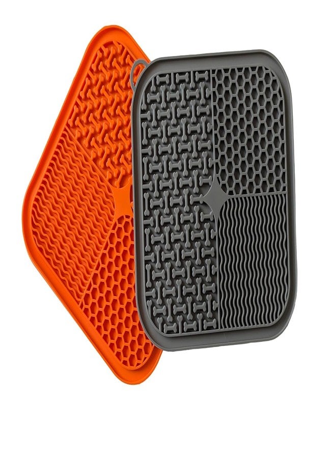 JD PRO Pet Lick Mat Licking Pad Mats for Dog and Cat | Food-Grade Silicone, Dog Food Mat with Suction Cup, Slow Feeding Mat | Pet IQ Treat Mat, Suitable for All Breeds (Multicolour, Pack of 1) - Image 1
